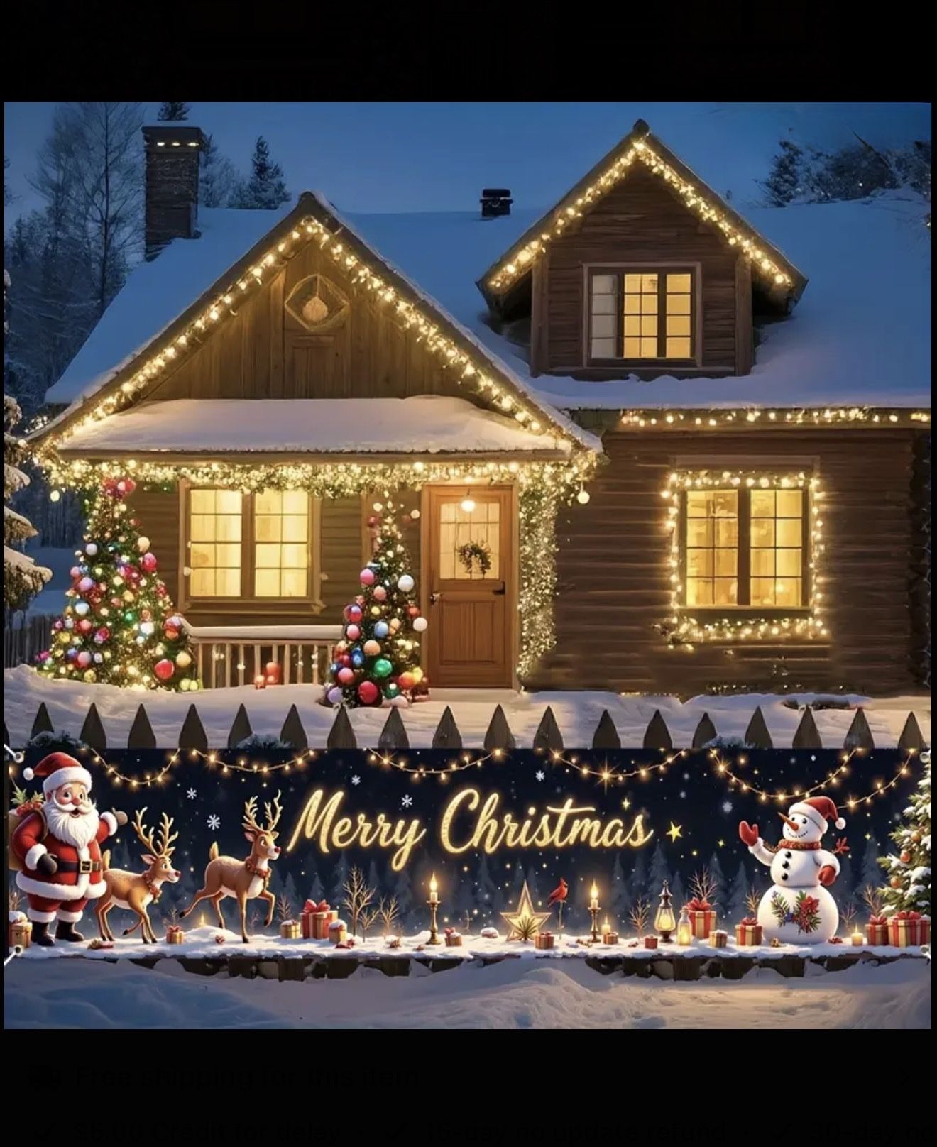 Christmas outdoor Banner