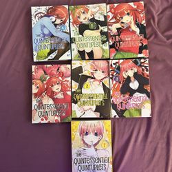 The Quintessential Quintuplets Manga 1-7 (English)