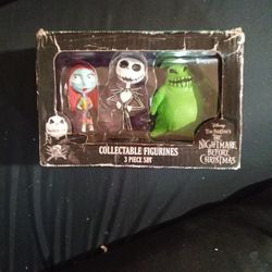 The Nightmare Before Christmas Three-piece Set Collectible Figurines