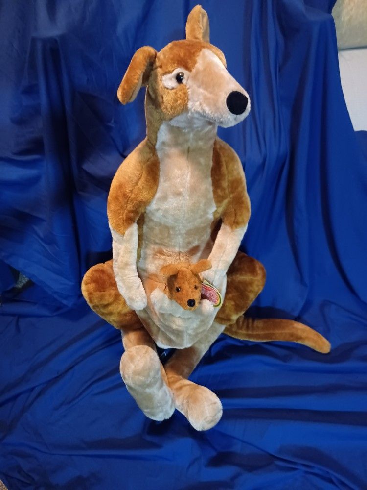 Melissa & Doug GIANT Kangaroo & Joey Plush 