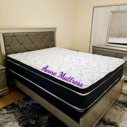 NEW QUEEN PILLOW TOP MATTRESS AND BOX SPRING