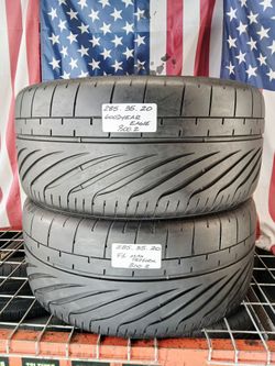 ✔️ Set of 2 Used Tires 285/35ZR20 GOODYEAR EAGLE F1 SUPERCAR 285/35R20 MAX PERFORMANCE STREET SPORTCARS 285 35 20