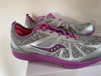 NEW - Saucony Purple Silver Shoes