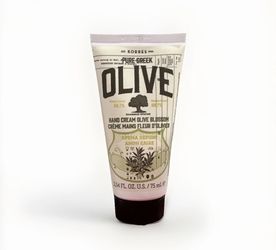KORRES Pure Greek Olive Hydrating Hand Cream, Olive Blossom, 2.54 fl oz/75 mL