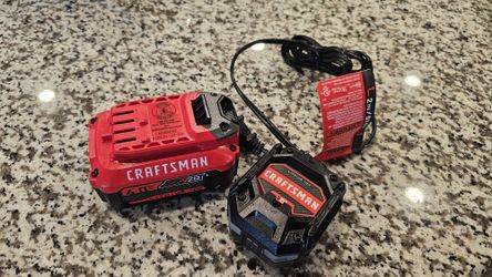 Craftsman 20v Charger And 4 Ah Battery