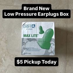 Brand New Low Pressure Earplugs Box (1 Available)