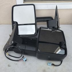 03-06 Chevrolet Silverado Avalanche Tahoe Suburban Gmc Sierra Yukon Cadillac Escalade Tow Mirrors Espejos Retrovisores Chevy