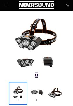 Multifunctional 5 LED Headlight Head Mounted Flashlight - Nova Sound
