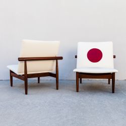 Vintage Restored Finn Juhl Model 137 "Japan" Chairs in Teak