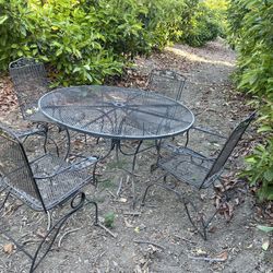 Wrought Iron Patio Set 