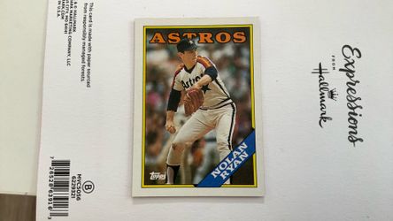 1988 Nolan Ryan Topps Baseball Error Card