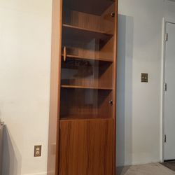 Danish Teak Display Cabinet Mid Century Modern MCM Made in Denmark