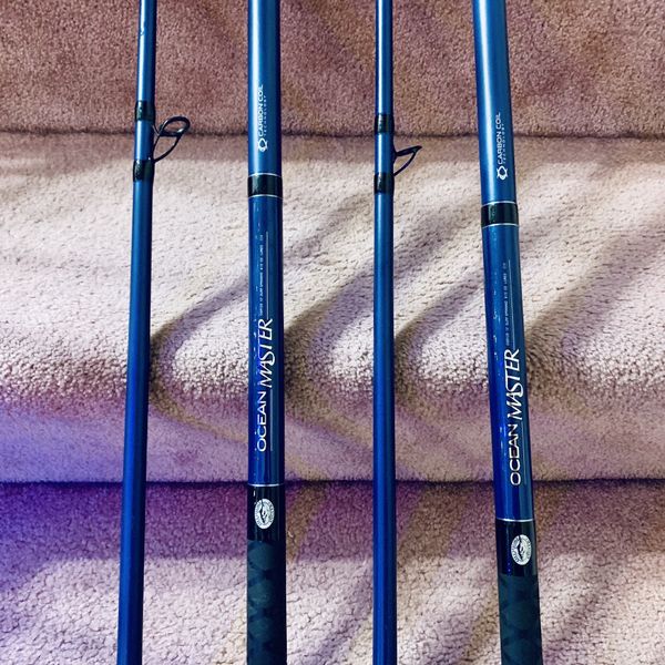 Pair Of 12 Ft Ocean Master Surf Spinning rods for Sale in Castro Valley