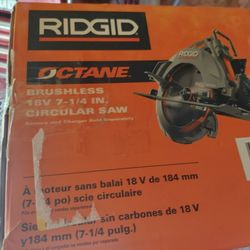 18v Ridgid Octane 7 1/4 Inch Circular Saw