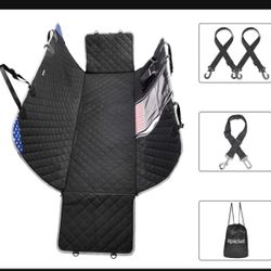 Dog Seat Cover, Waterproof Non-Slip Scratchproof Dog Car Seat Cover for Back Seat, Dog Back Seat Cover
