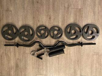 CAP EZ Curl Bar Set with Weight Plates