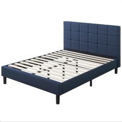 Blackstone by Zinus Upholstered Square Stitched Platform Bed Queen Size