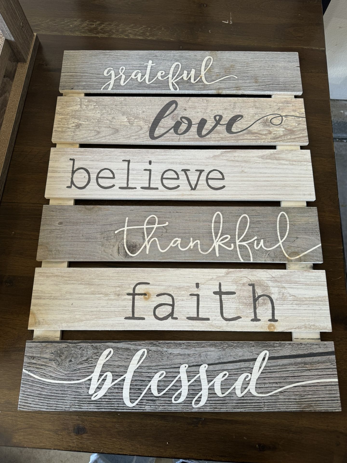 Grey Decorative Sign 