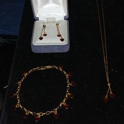 10k Gold Heart Set 