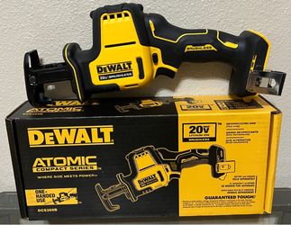 New Dewalt ATOMIC 20/Volt MAX  Brushless Compact Reciprocating Saw (Tool Only)