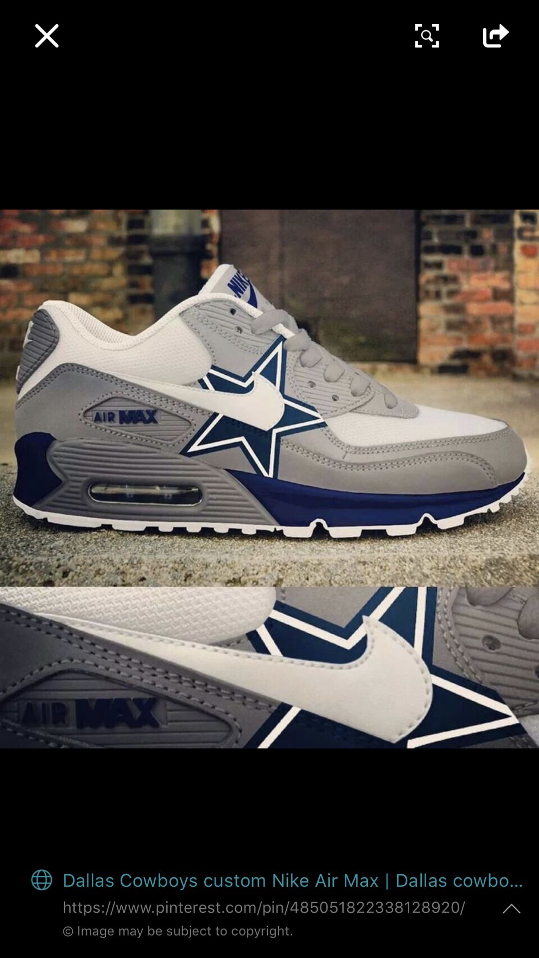 Dallas cowboys air max! 8.5 for Sale in Duncanville, TX - OfferUp