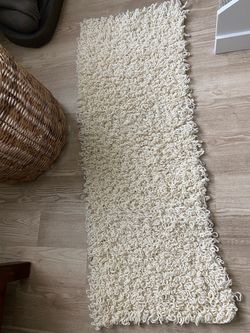 Handmade  By Me - Chunky Peruvian Wool Accent Rug / Mat (20" x 36")