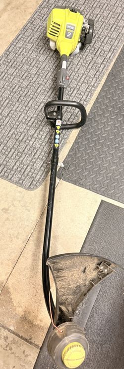 25 cc 2-Stroke Attachment Capable Full Crank Straight Gas Shaft String Trimmer