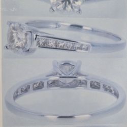 Natural Diamond White Gold Ring