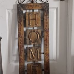 Metal Home Sign 