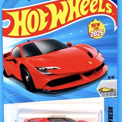  The 2025 Hot Wheels Factory Fresh - Ferrari SF90 Stradale is a 1:64 scale 
