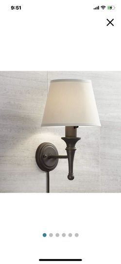 Braidy Farmhouse Cottage Wall Lamp (plug-in)