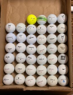 40 Golf Balls Titleist, TaylorMade, Bridgestone, MAXFLI, KIRKLAND More West LV Check Out My Listings For More Golf Balls 1