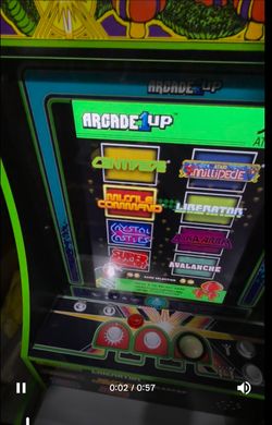 Arcade1Up Centipede Partycade Model 8225 Tested Working With Tabletop Legs