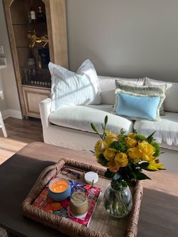 White world market couch