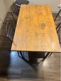 Table with four chairs