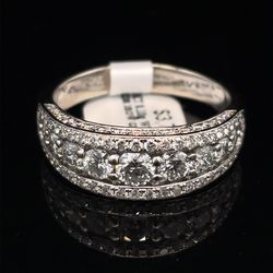 14KT White Gold Diamond Ring 8.10g Size 11-1/2 181046