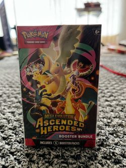 Pokémon TCG Mega Evolution Ascended Heroes Booster Bundle – Sealed (6 Packs)