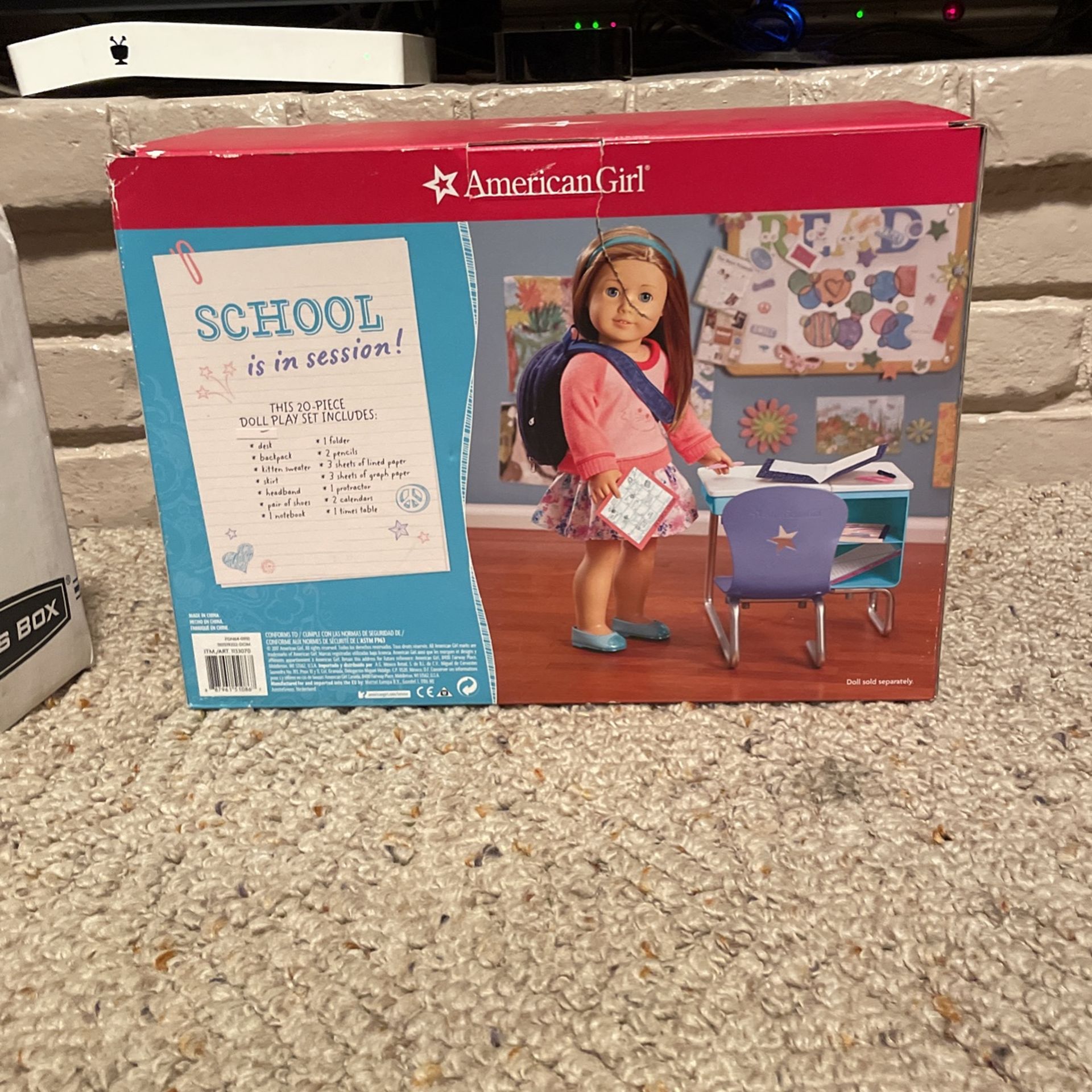 American Girl Desk And School Set 