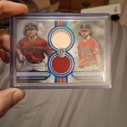 2024 Topps Tribute Corbin Carroll And Zac Gallen Dual Game Used Relics /150