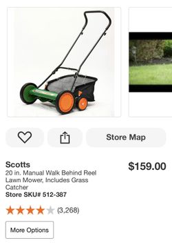 🌱 BRAND NEW Scotts 20” Manual Walk-Behind Push Reel Lawn Mower 🌱