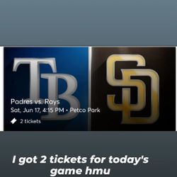 Padres Vs Rays Tickets Saturday June 17