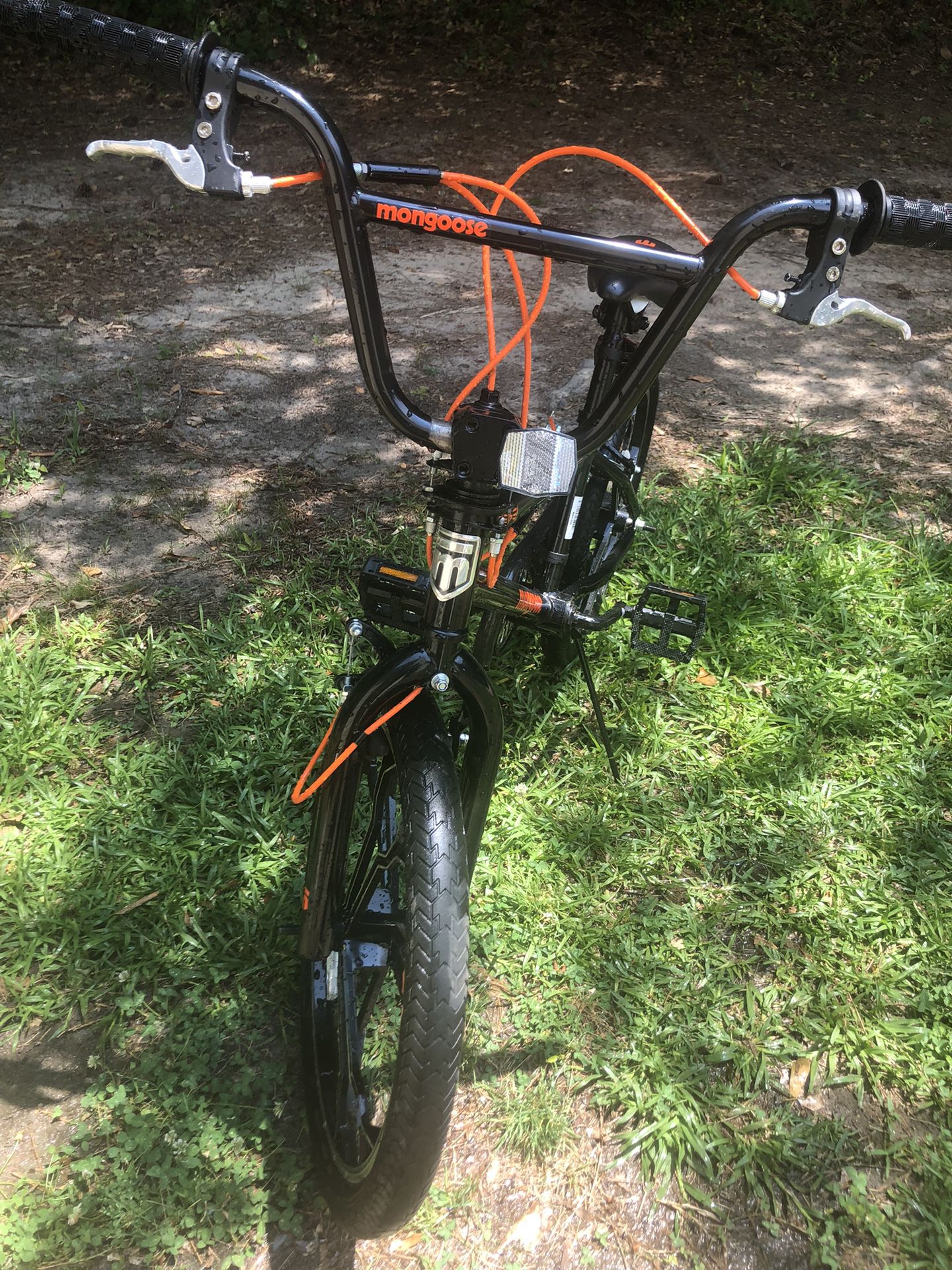 Black & Orange Mongoose Rebel Kids BMX  Bike 20’ Inch Mag Wheels