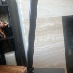 Swiveling black desktop like adjustable brightness
