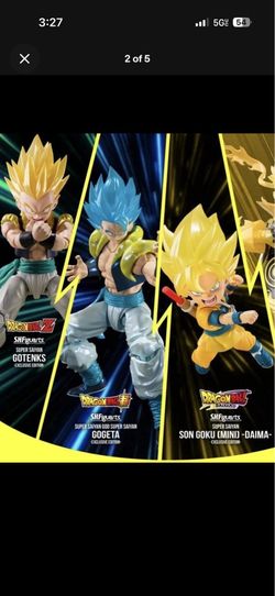 SDCC 2026 s.h figuarts dragon ball z super exclusives (Gogeta, gotenks, son Goku)