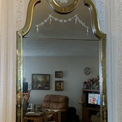 Antique Angel mirror