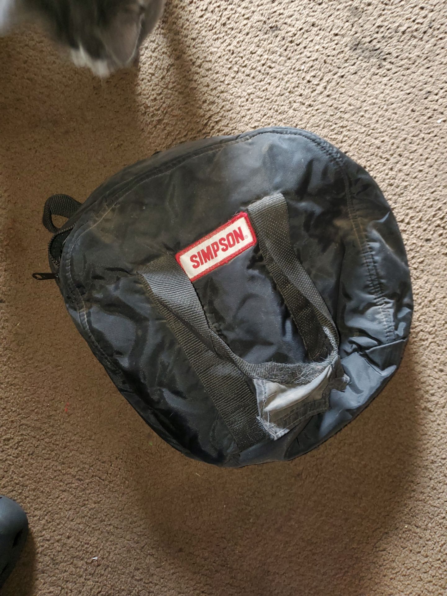 Vintage Simpson Nylon Helmet Bag