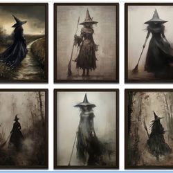 Vintage Witch Prints 8x10