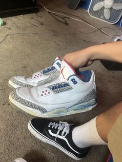 JORDAN 3 TRUE BLUE 2016 (FOR RESTORATION ) Size 10