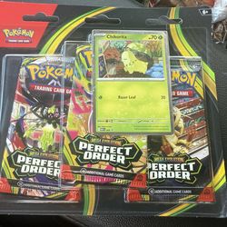 Perfect Order 3 Pack Blister [Chikorita]