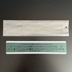 Timesaver Lettering Guide No 260-S Template Slant Letters Numbers Drafting